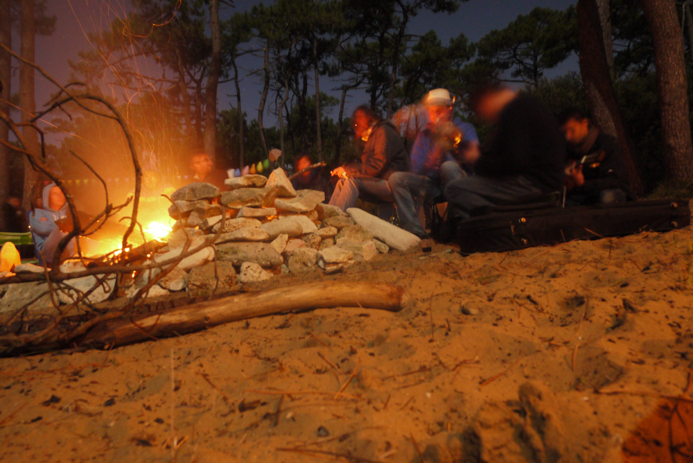 Fête sur la plage