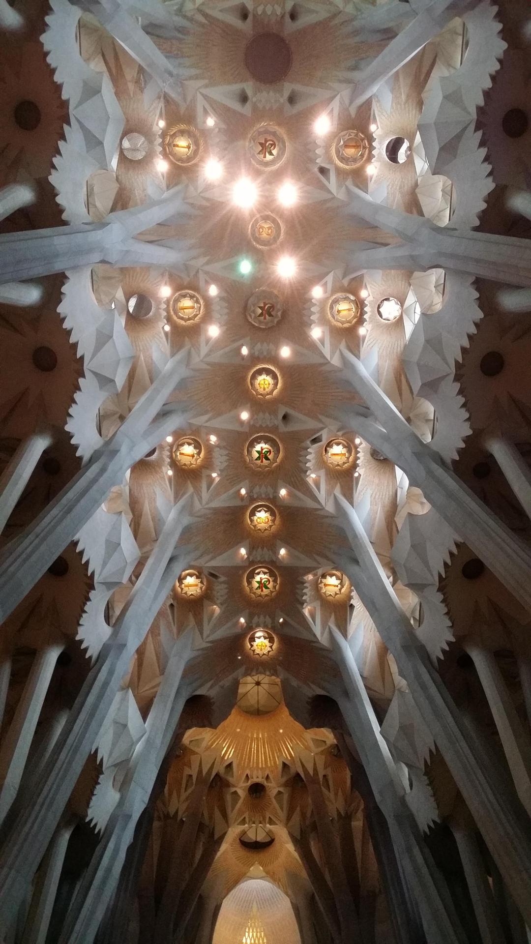 Plafond de la Sagrada Familia 