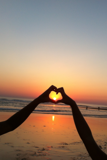 Amour de coucher de soleil