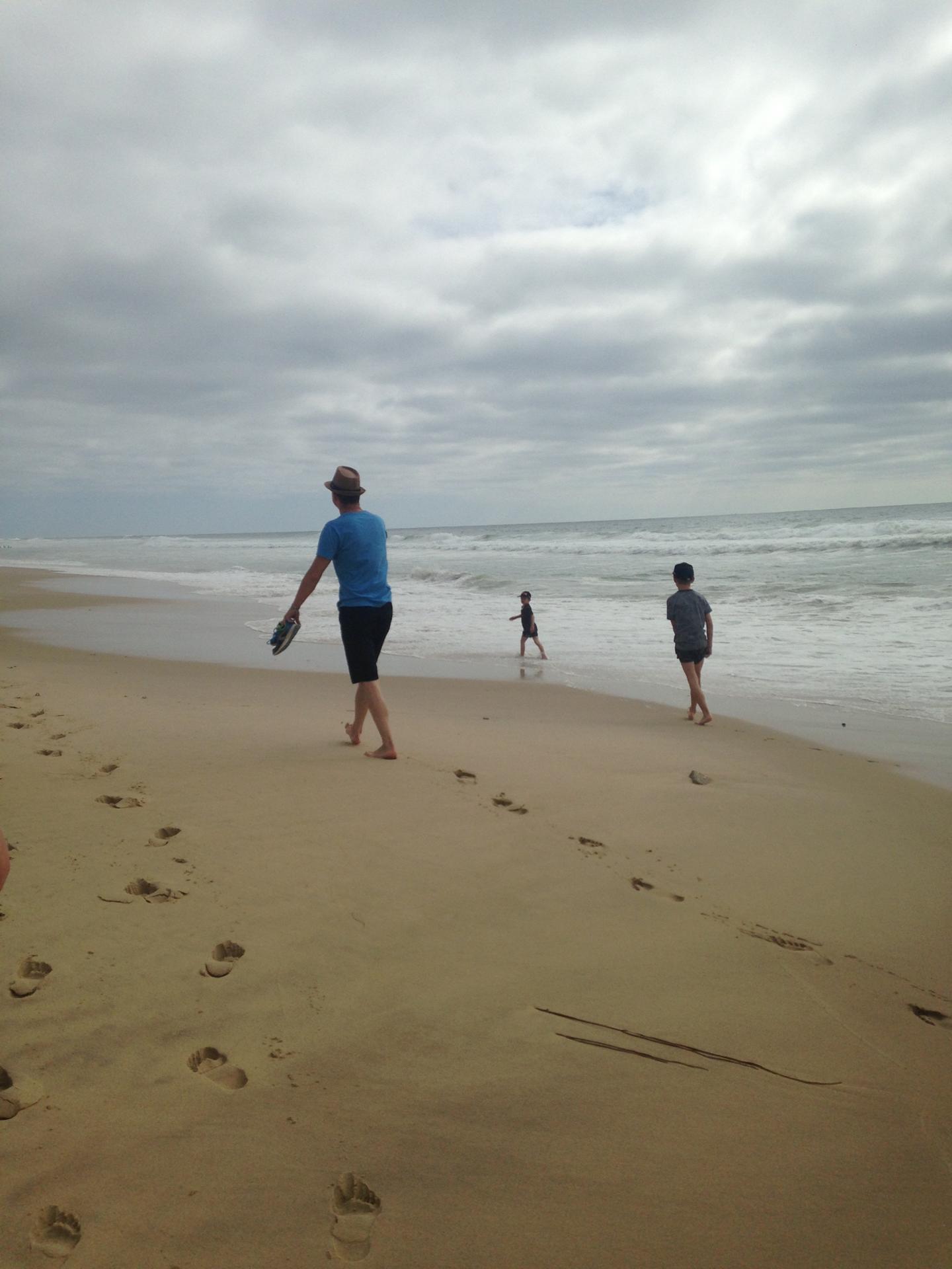 promenade sur la plage
