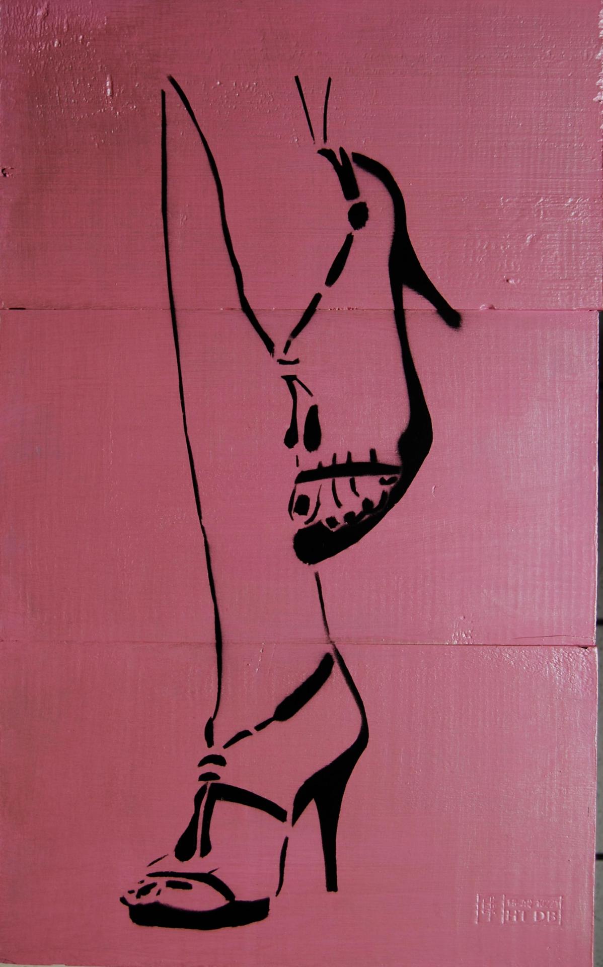 Miss Stuckey - 31 x 50.3 cm - pochoir par sm