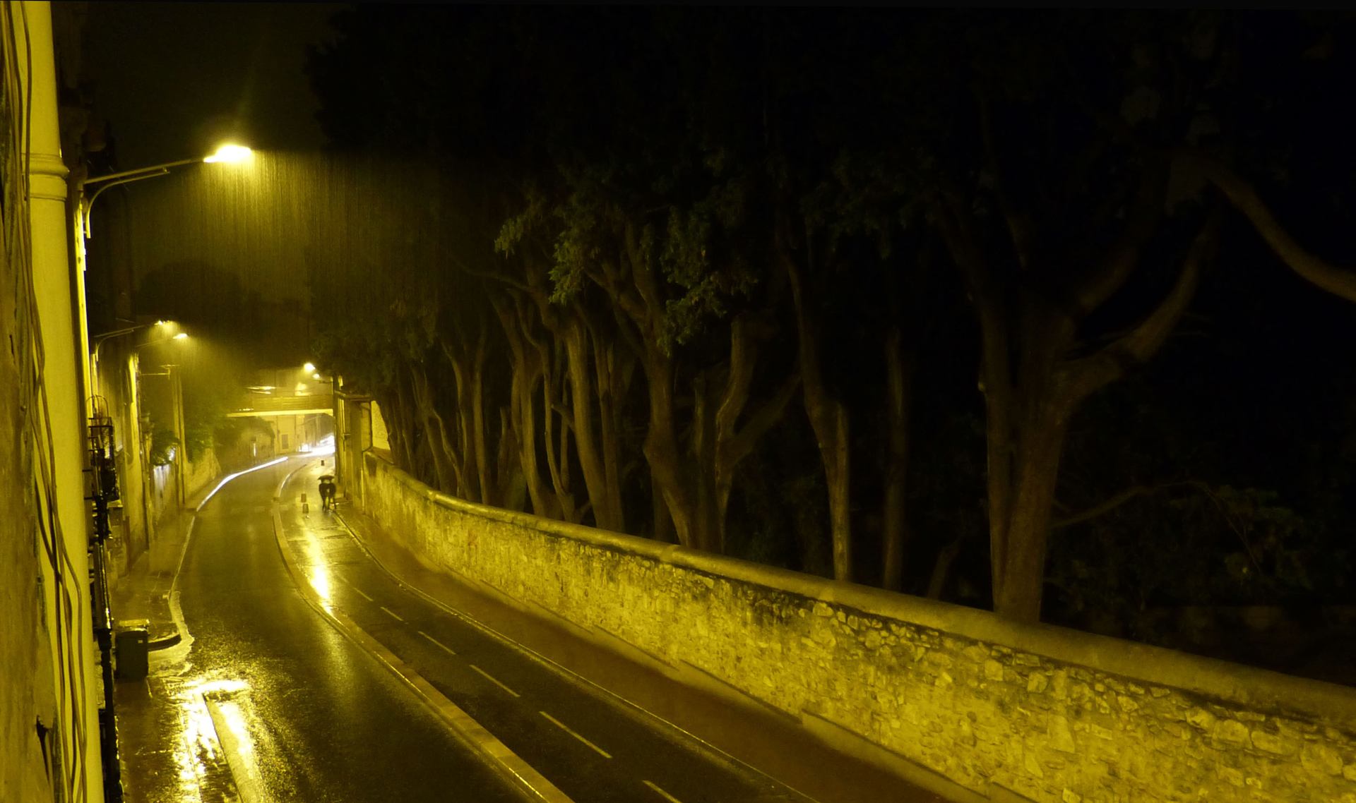 Rainy day in Montpellier