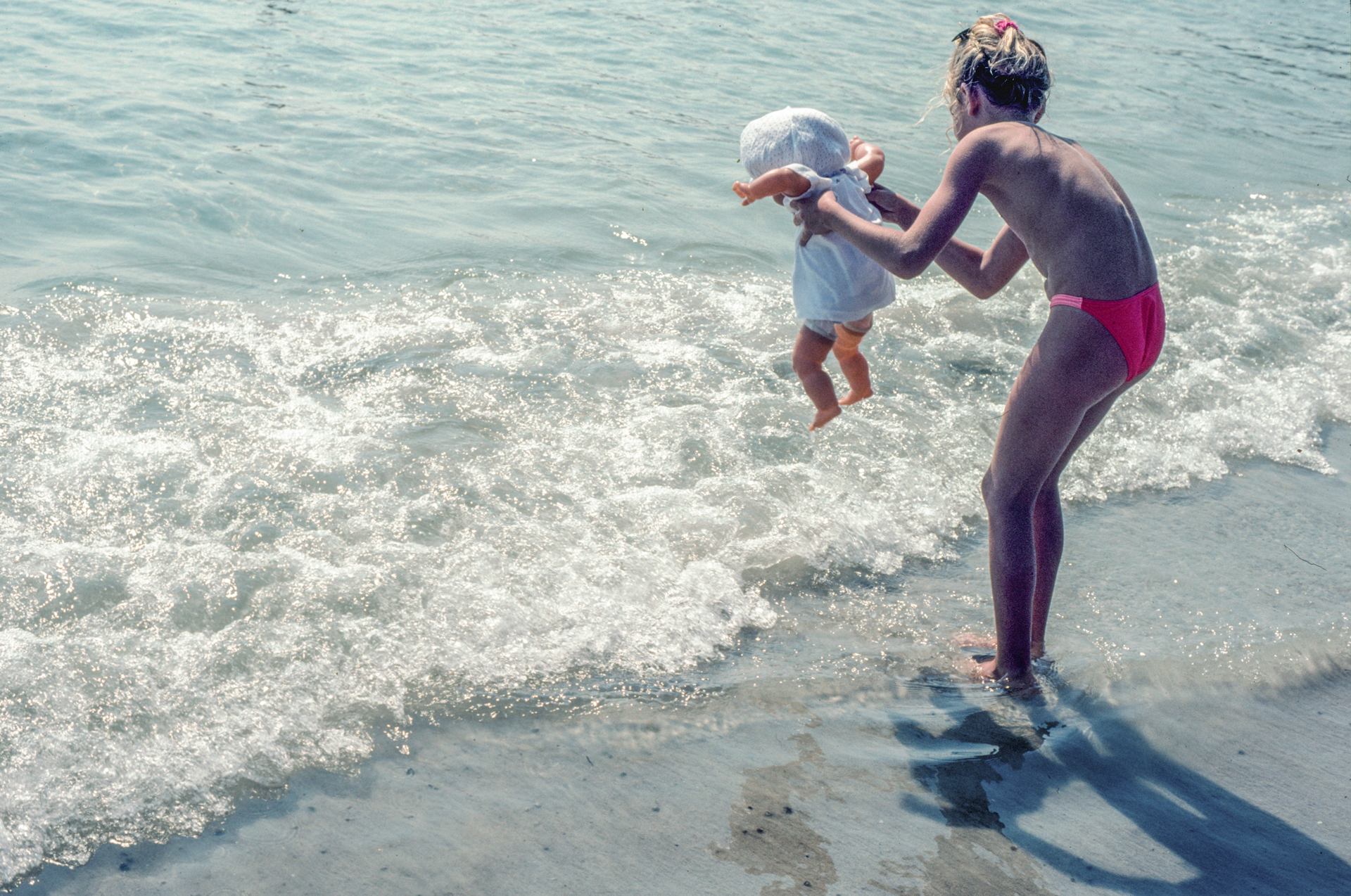Premier bain de mer