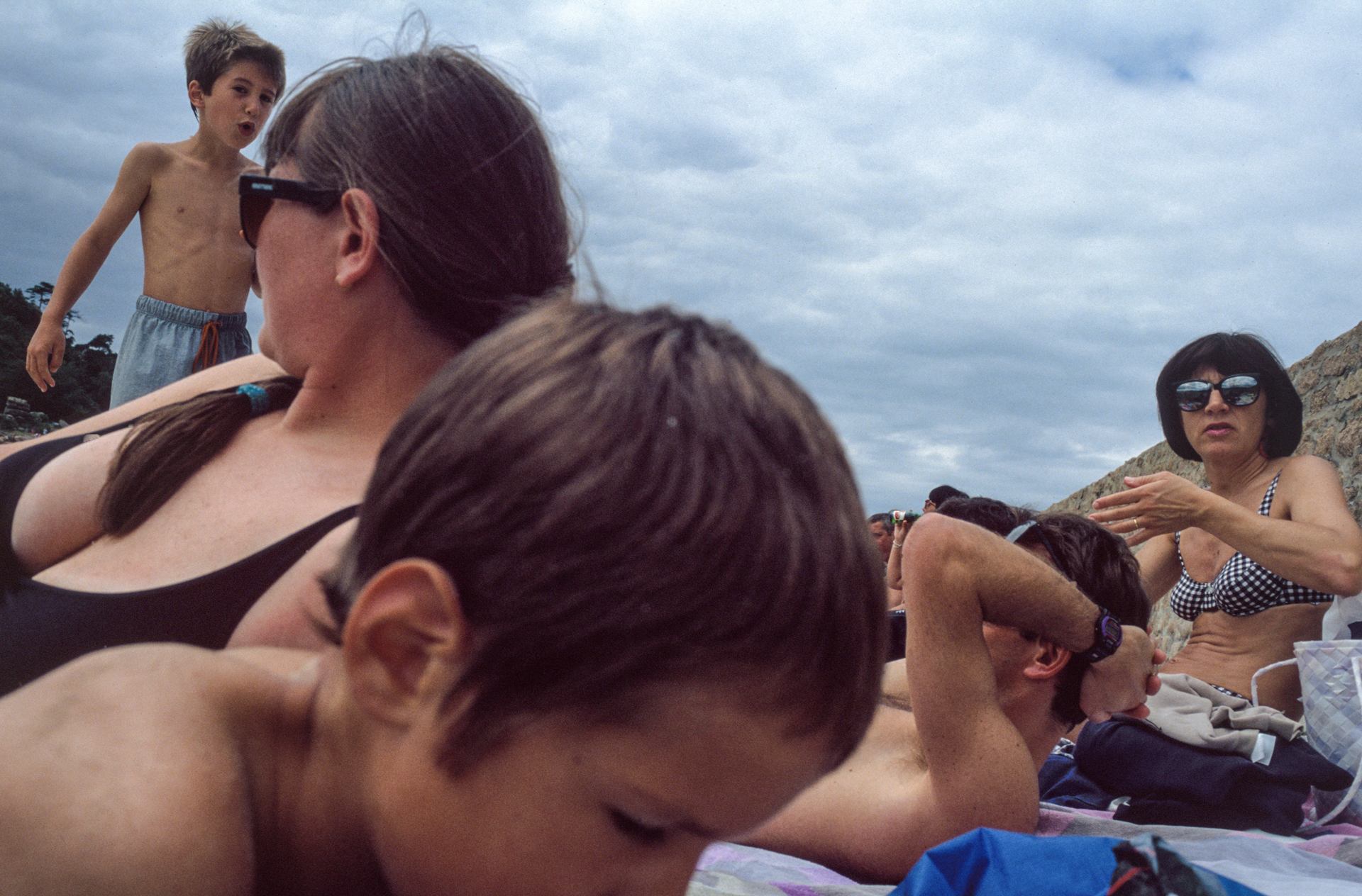 Famille sur le sable
