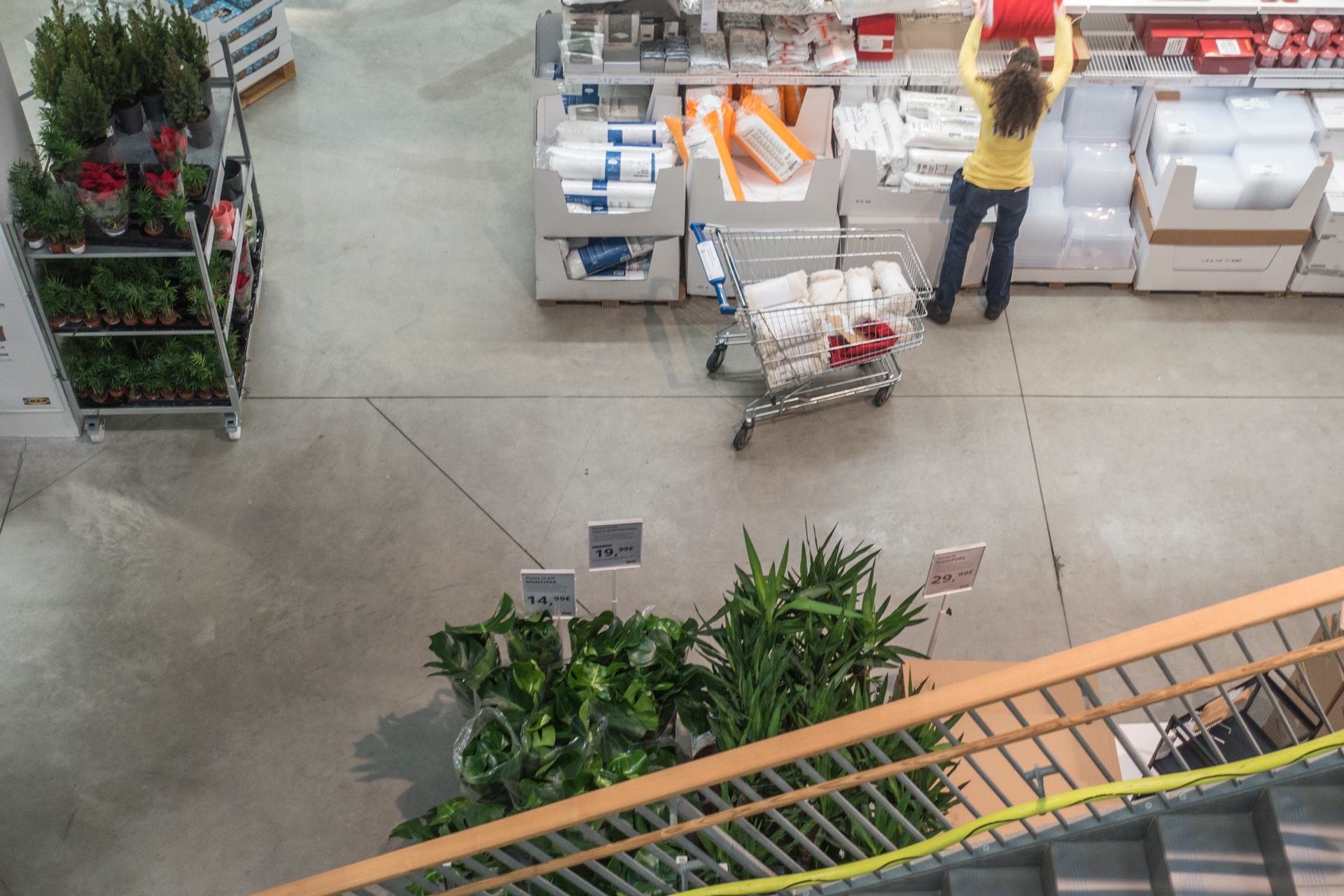 Rangement au magasin