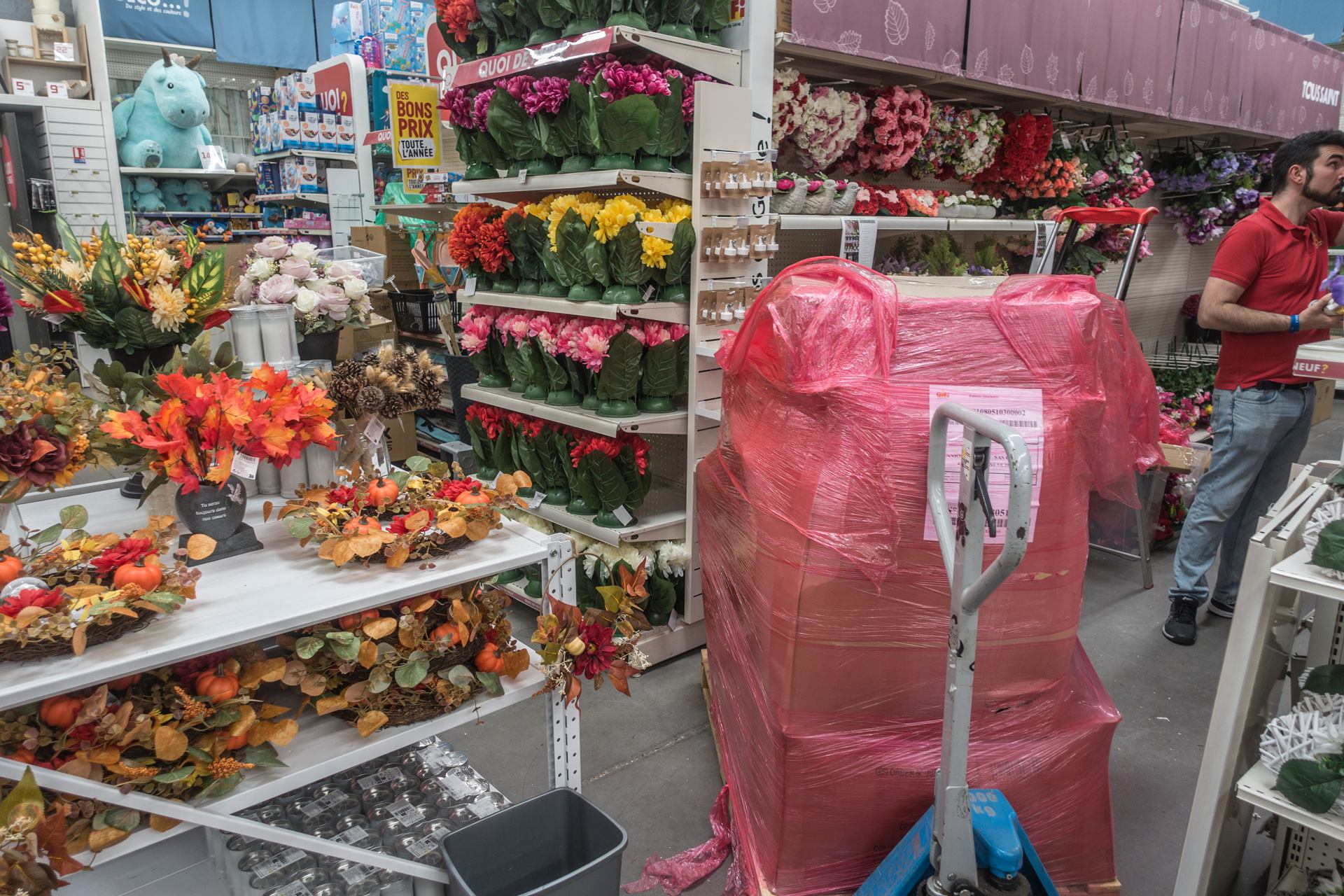 Arrangements de fleurs artificielles
