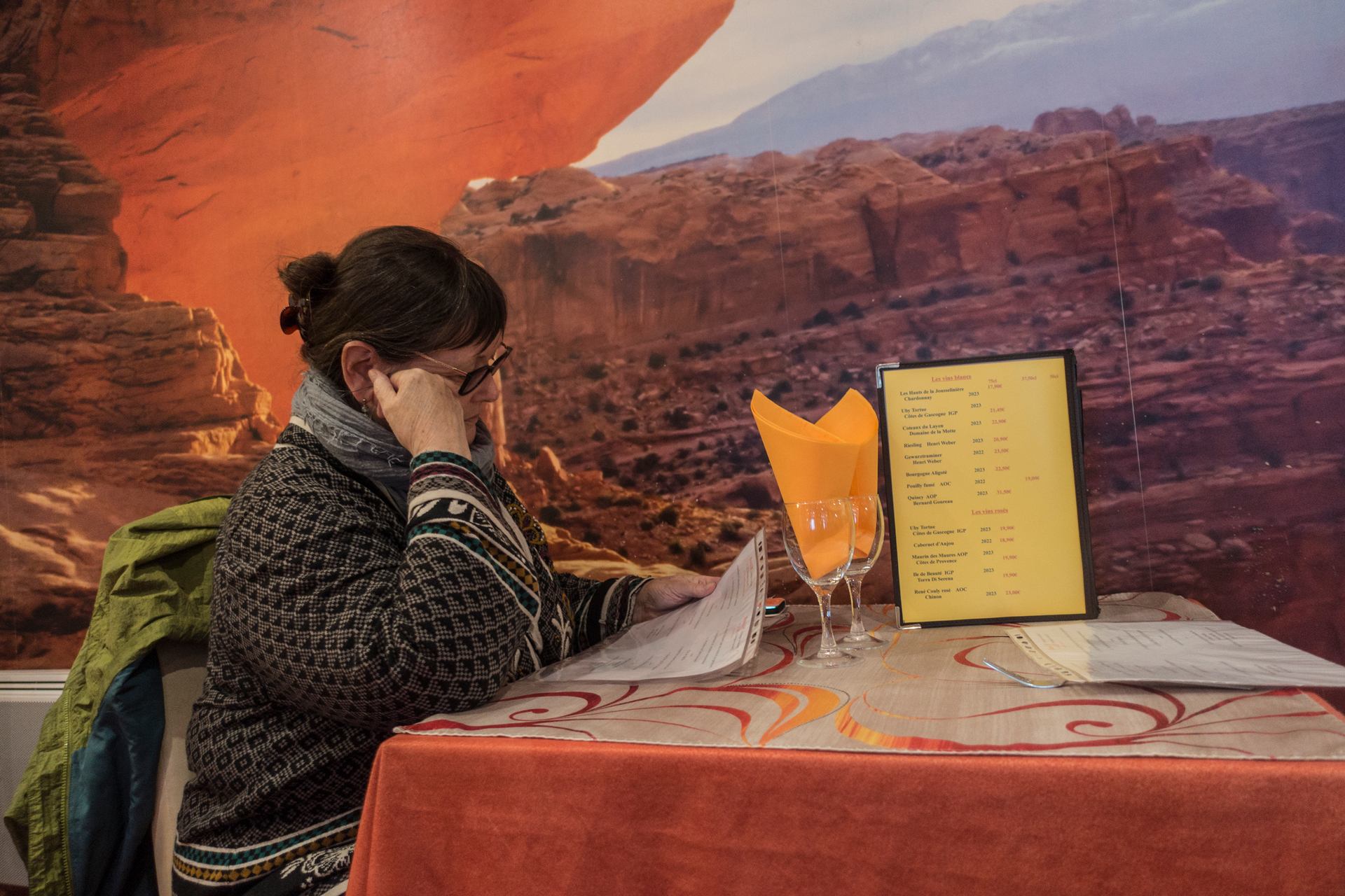 Grand canyon au menu