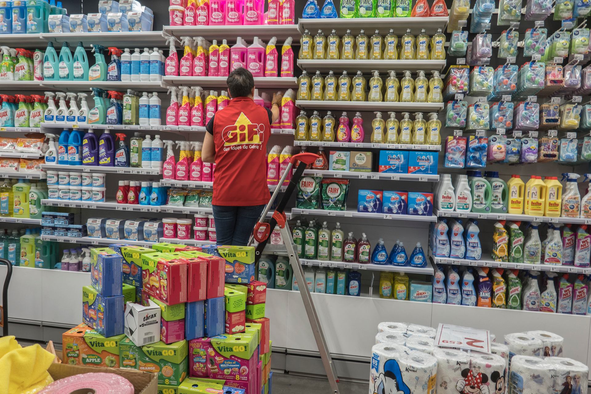 La parade des produits de nettoyage