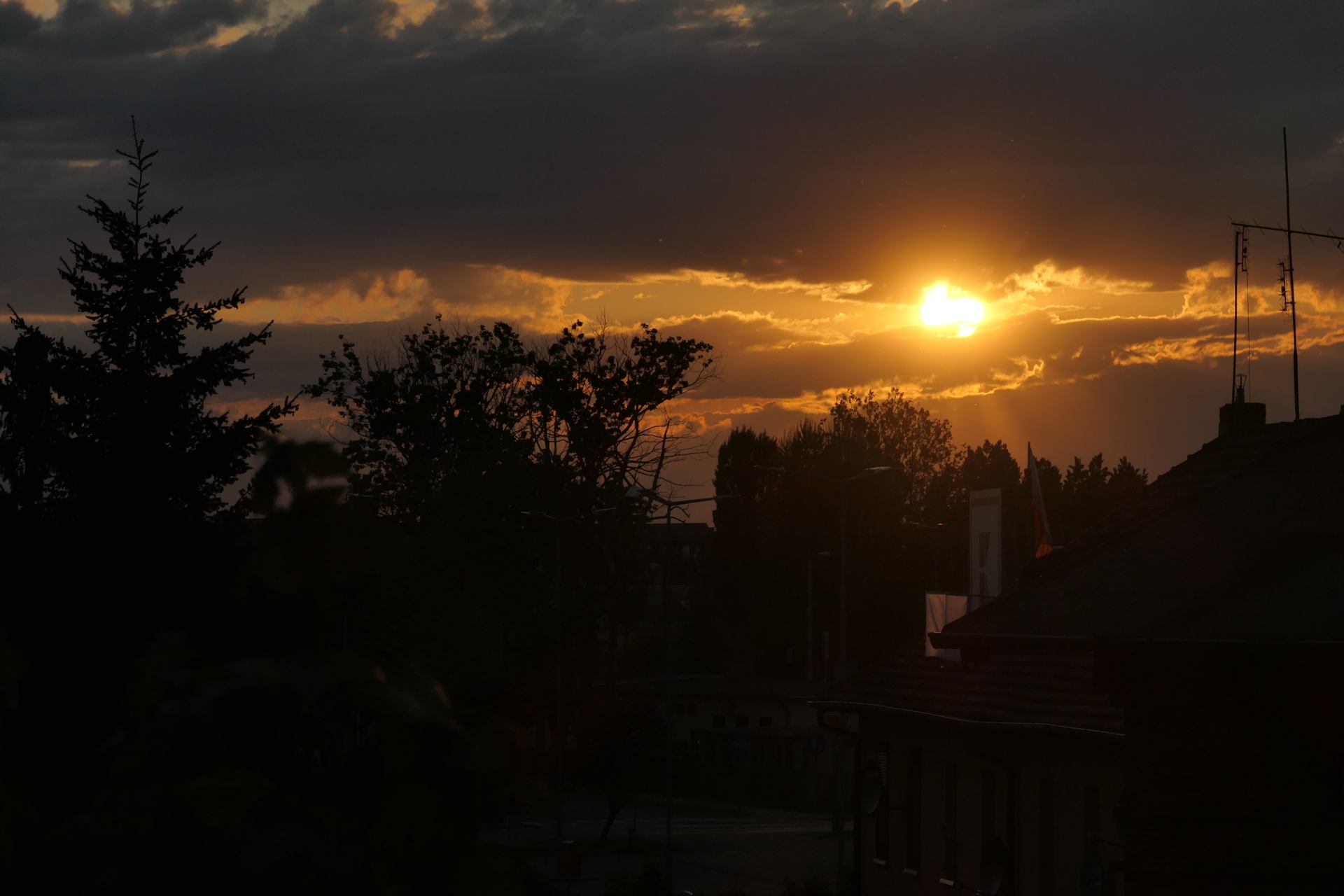 La compagne alsacienne dans les derniers rayons du soleil