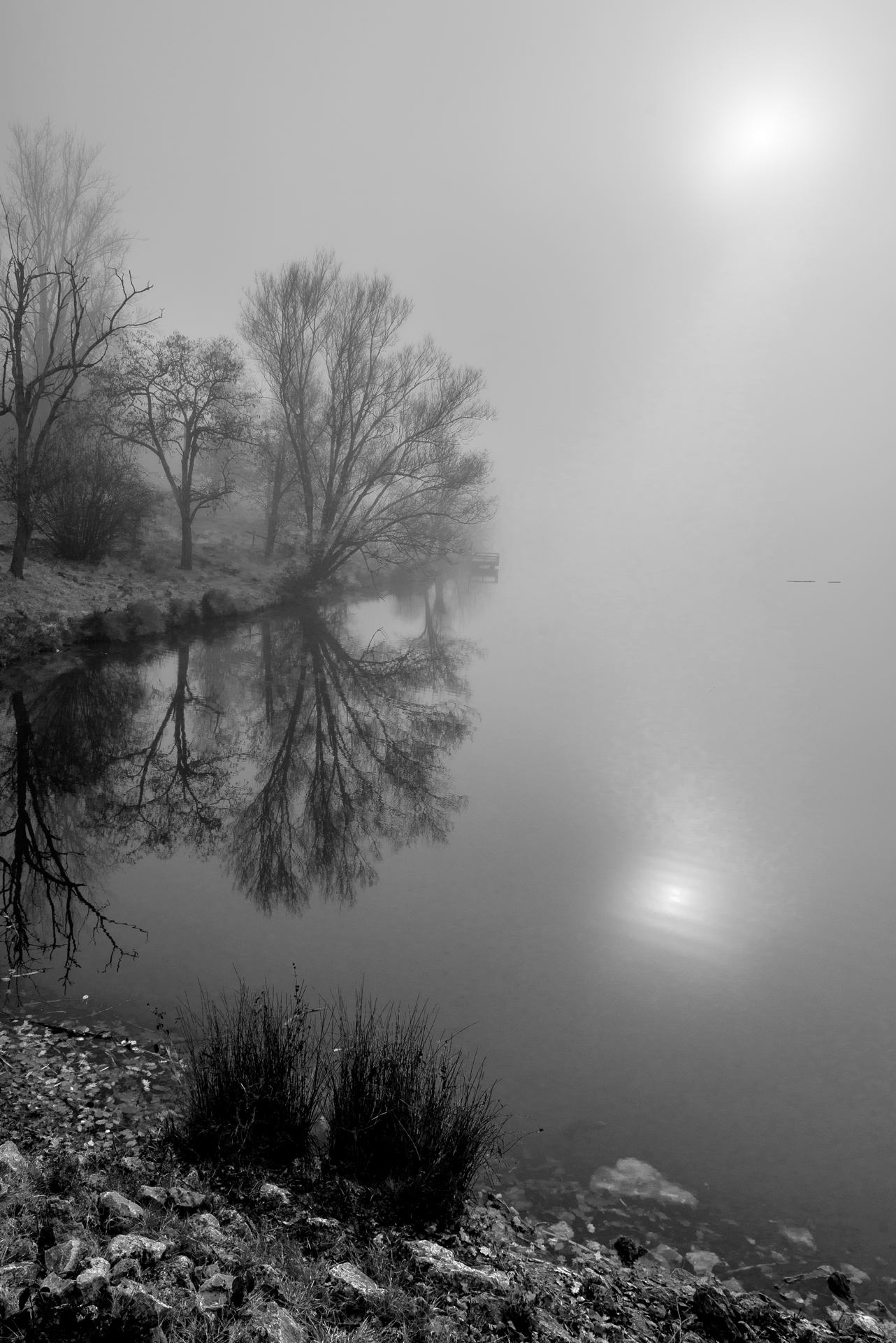 La brume se lève...