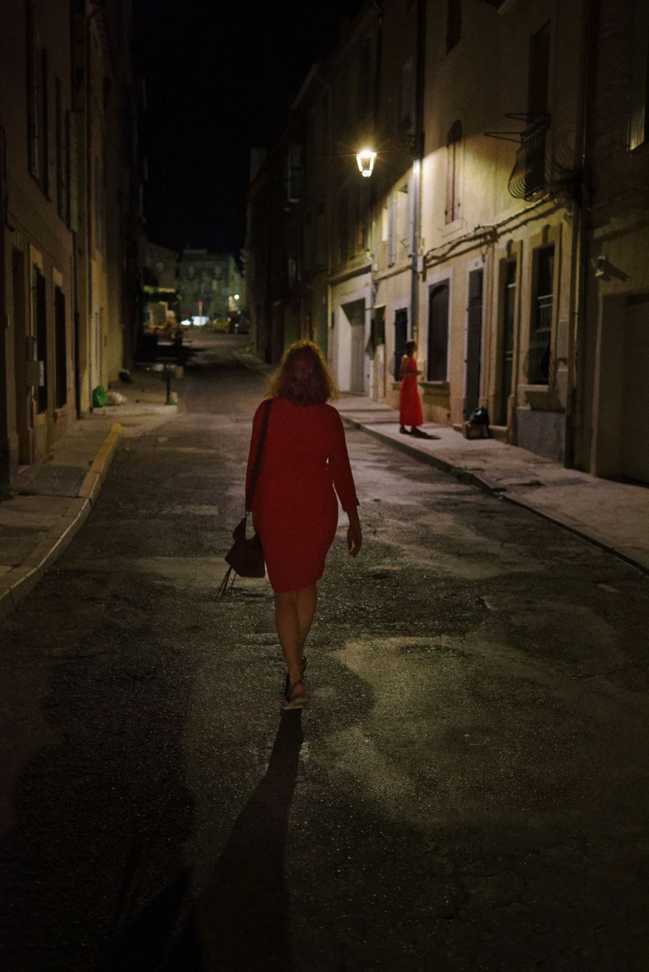 red dress