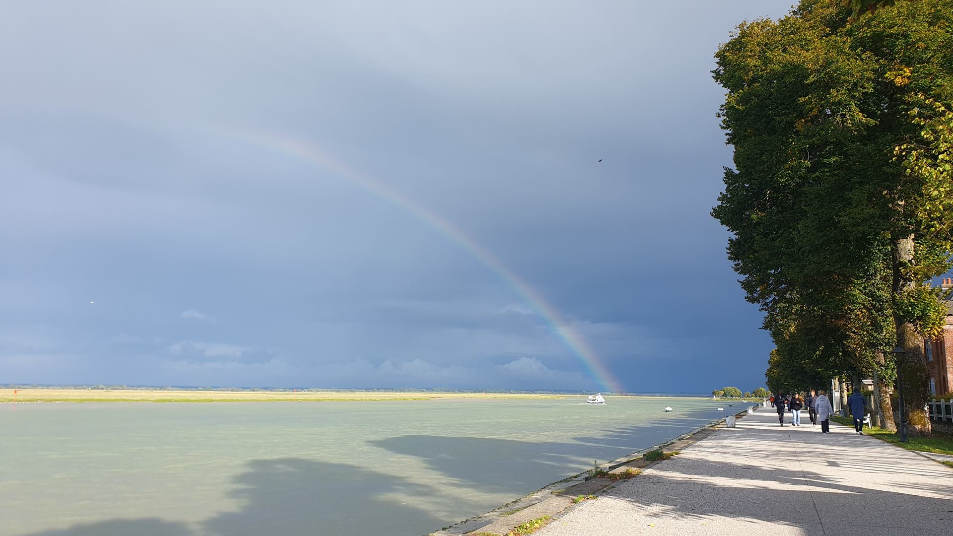 Arc en ciel en baie de Somme
