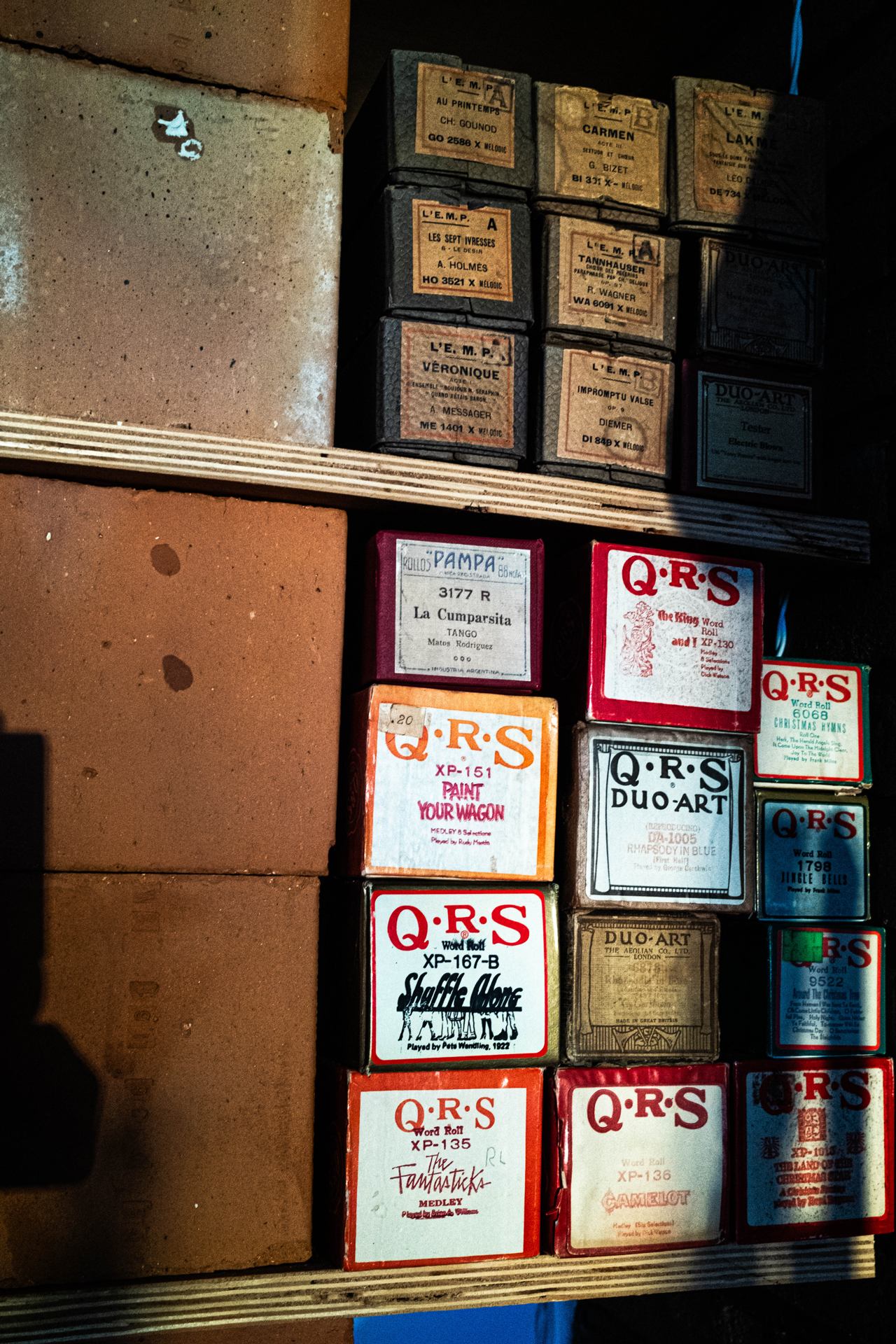 Rouleaux pour Pianola