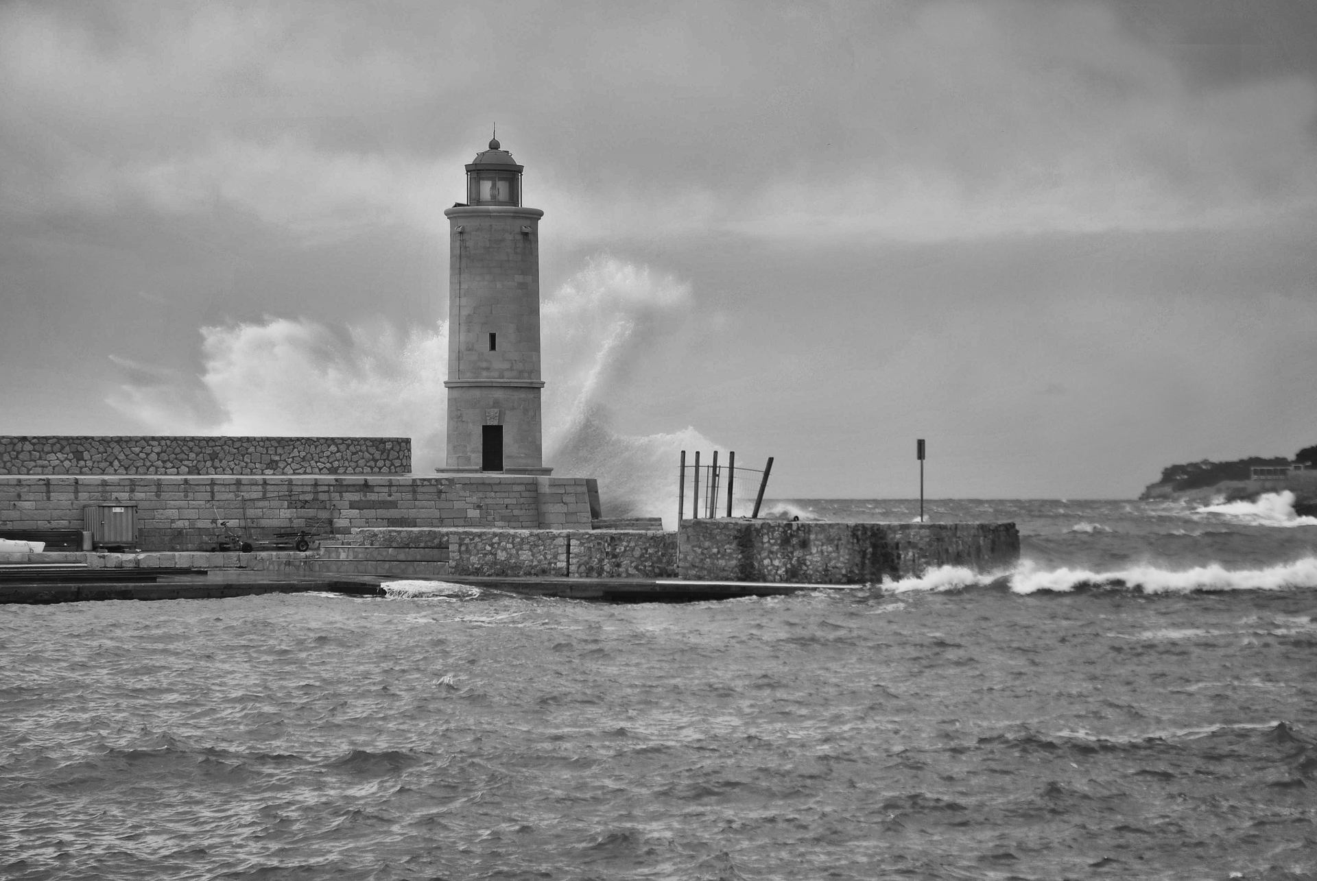 Phare arrosé