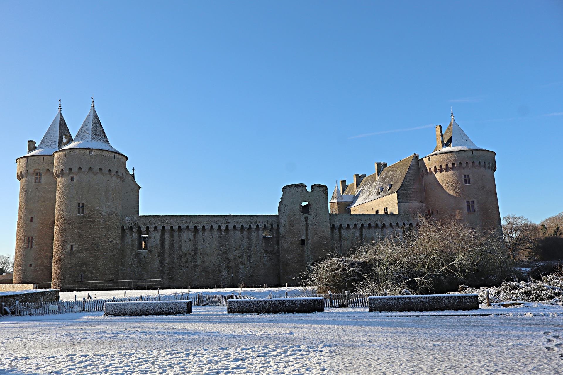 chateau de Suscinio sous la neige
