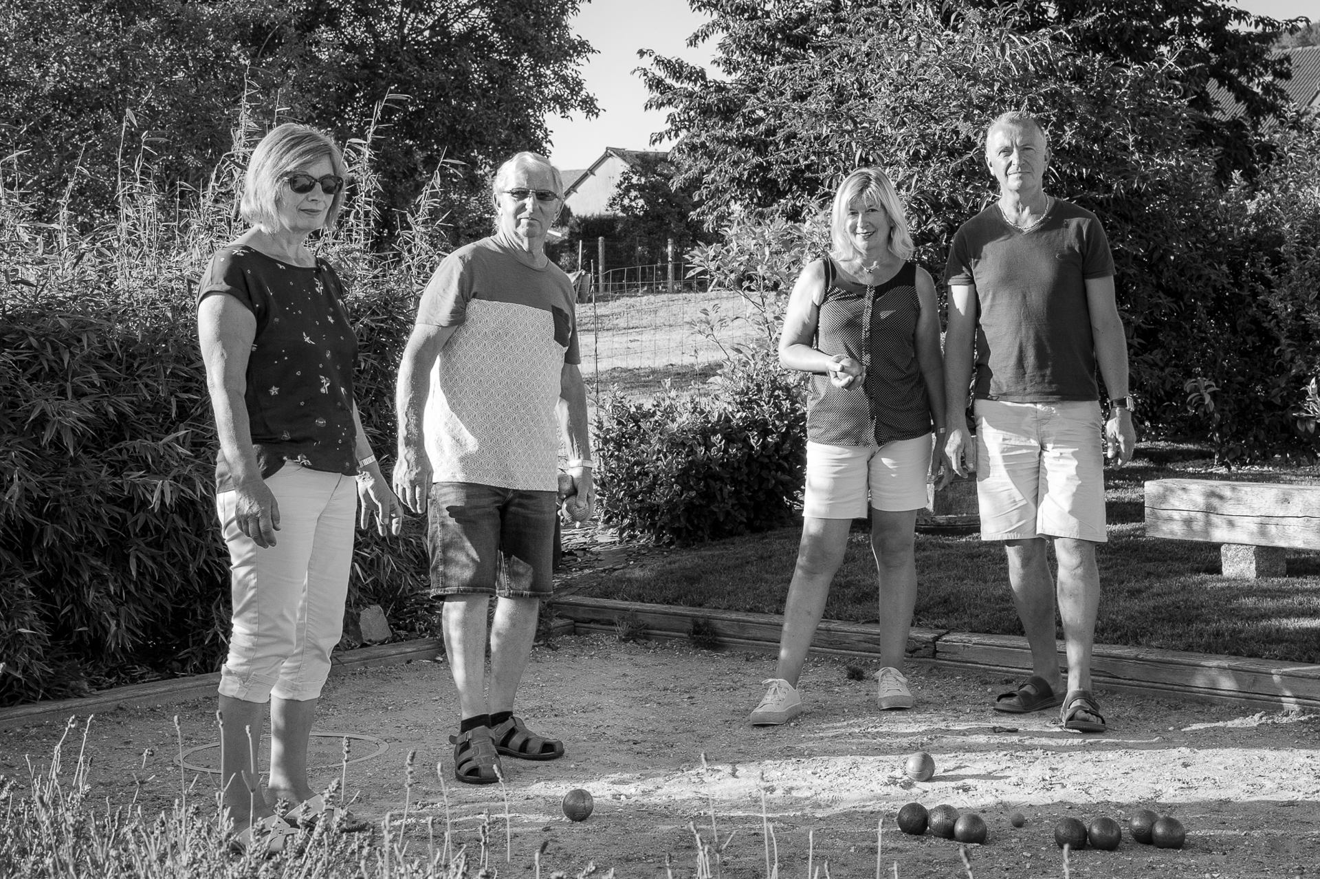 Sylviane, Serge, Claudine et Pierre