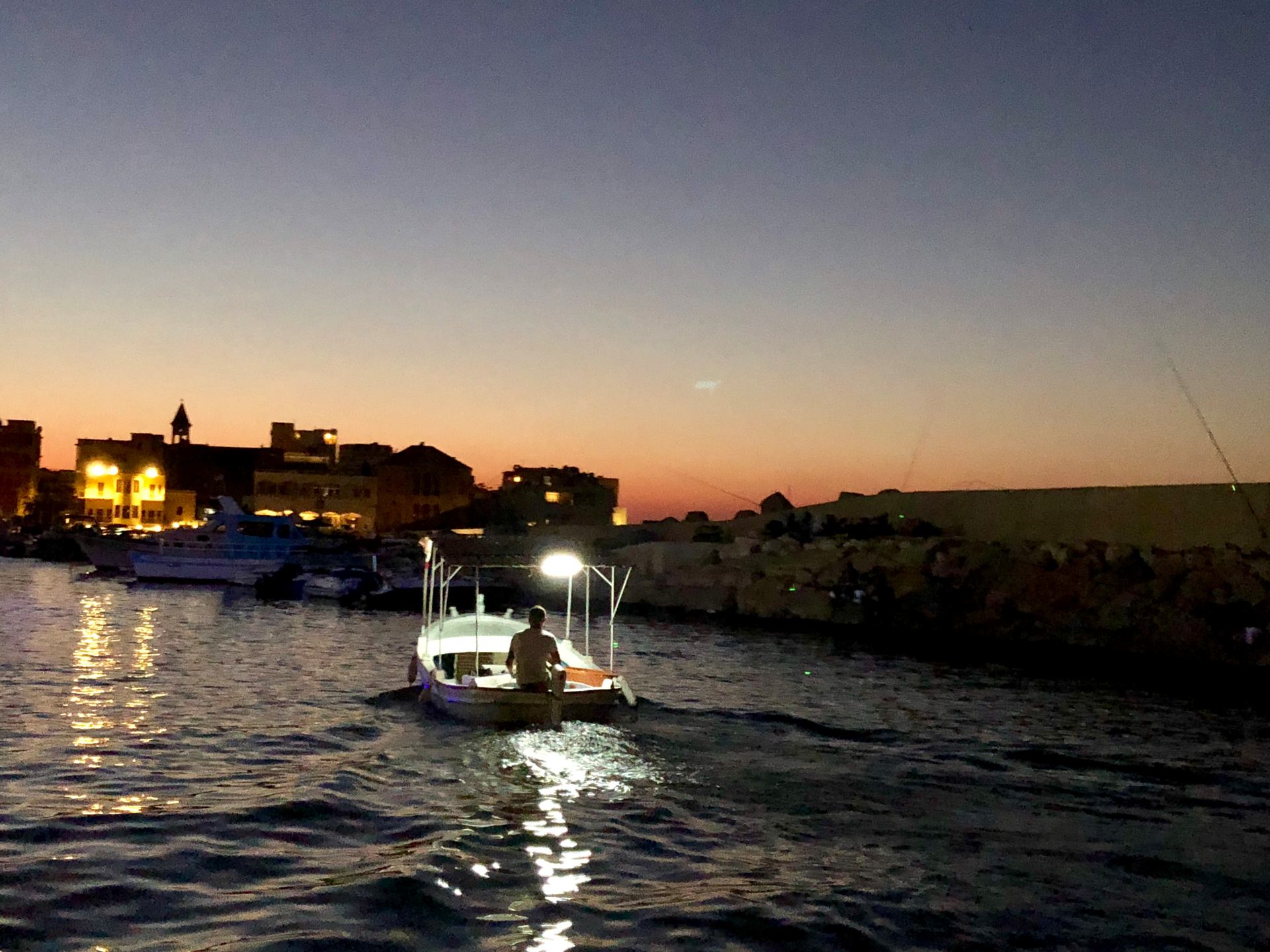 Arriving to Tyre by sea