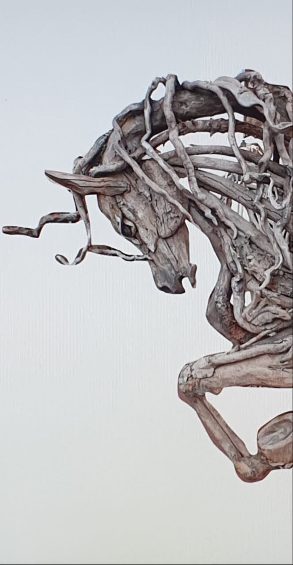Sculpture bois flotté