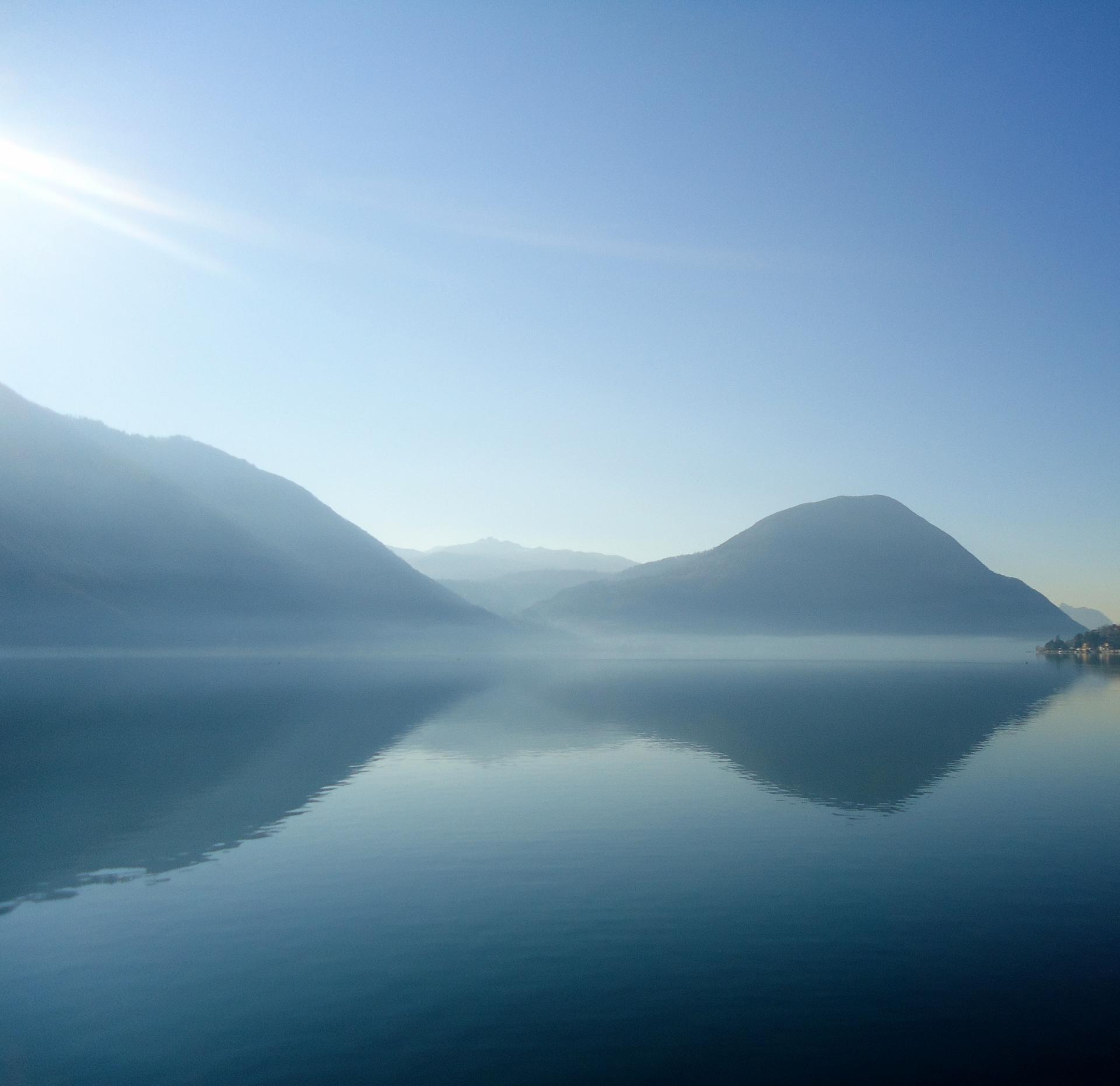 le mariage de l'eau, de la terre et du ciel.