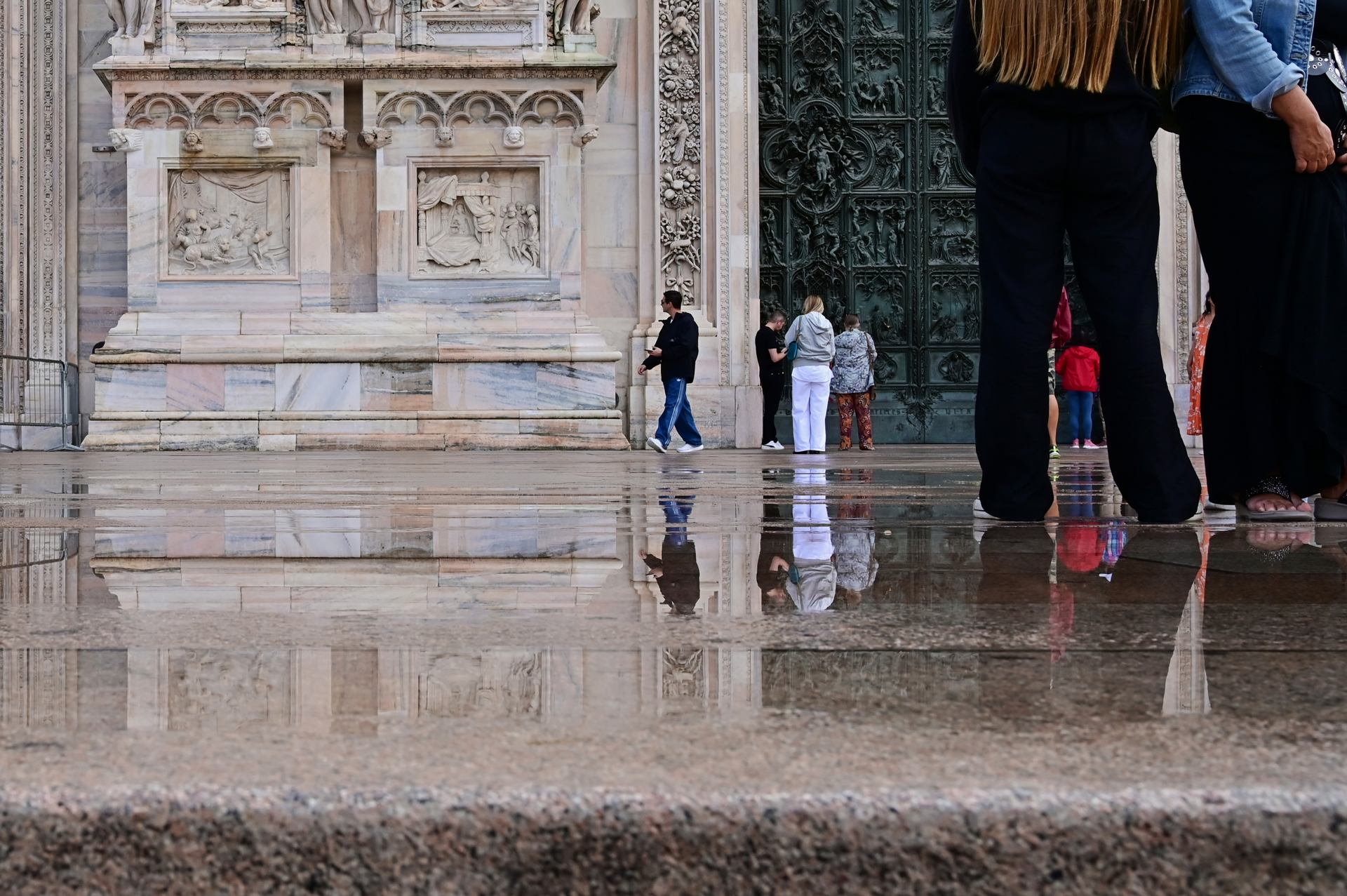 Jour de pluie a Milan