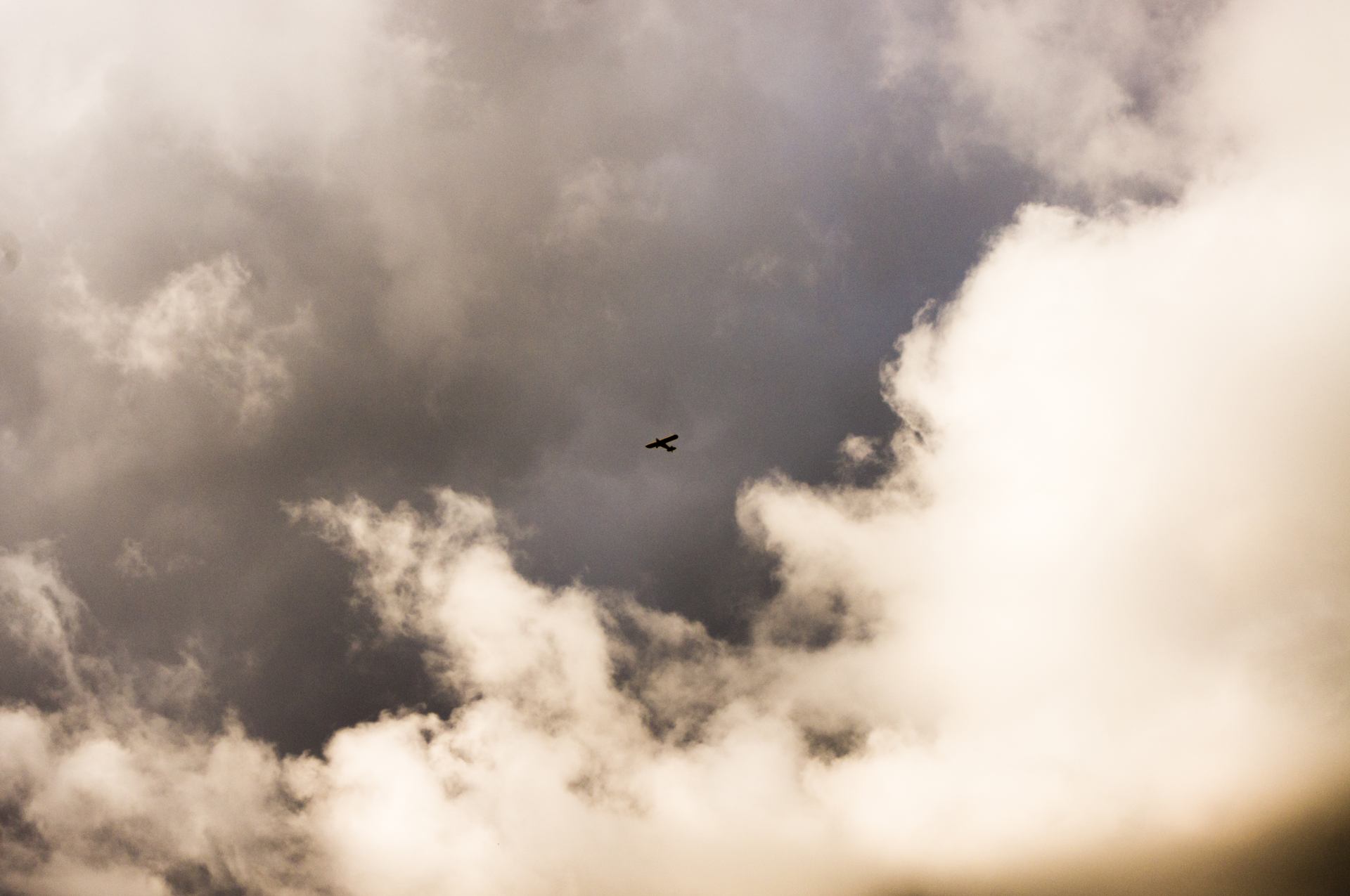 Cloudy flight