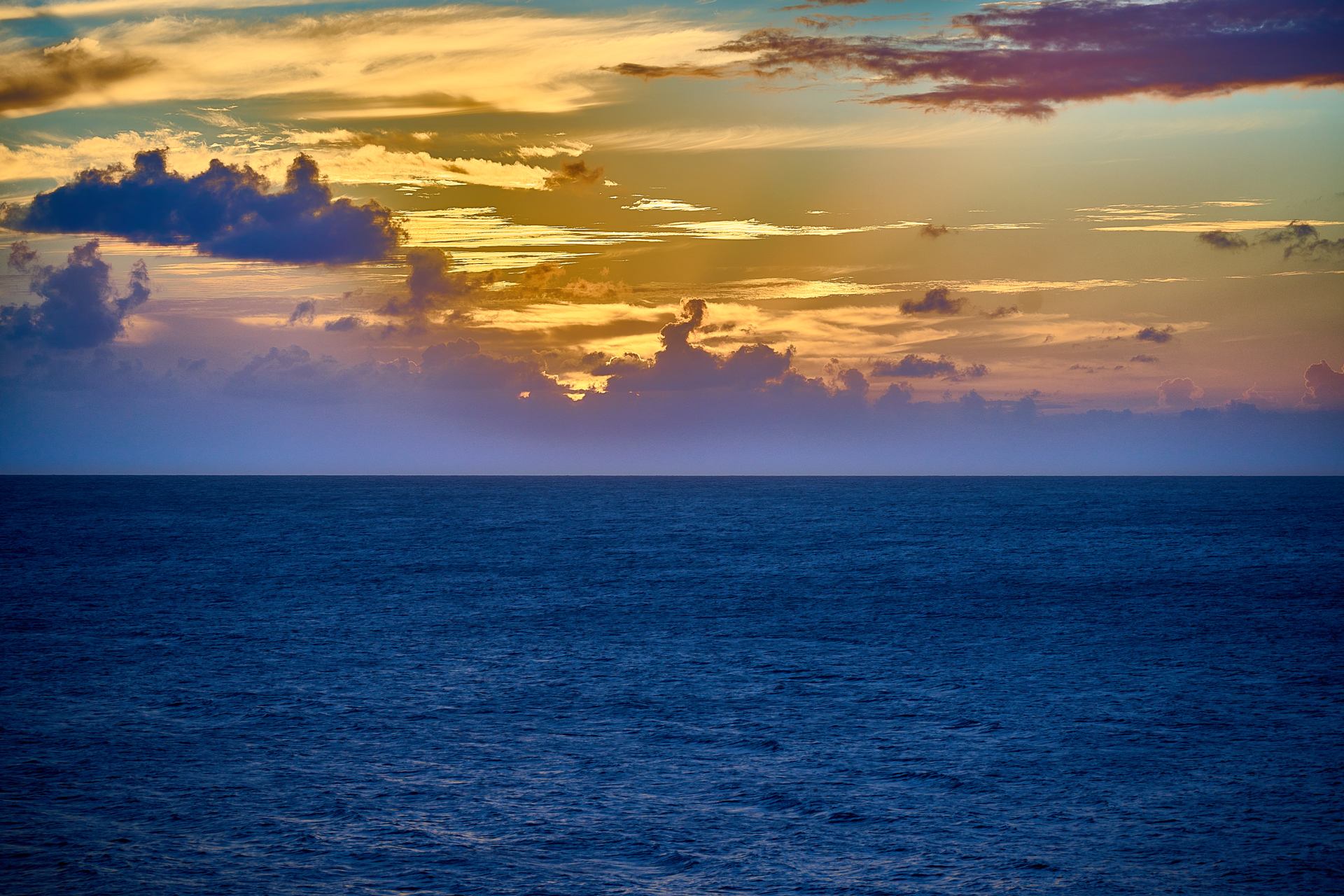 Coucher de soleil en Guadeloupe
