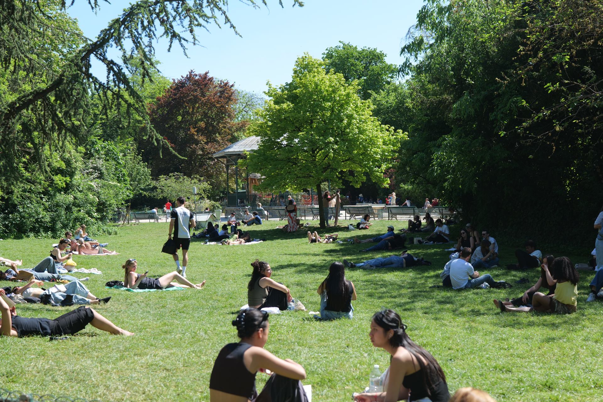 Pause au soleil Square du Temple