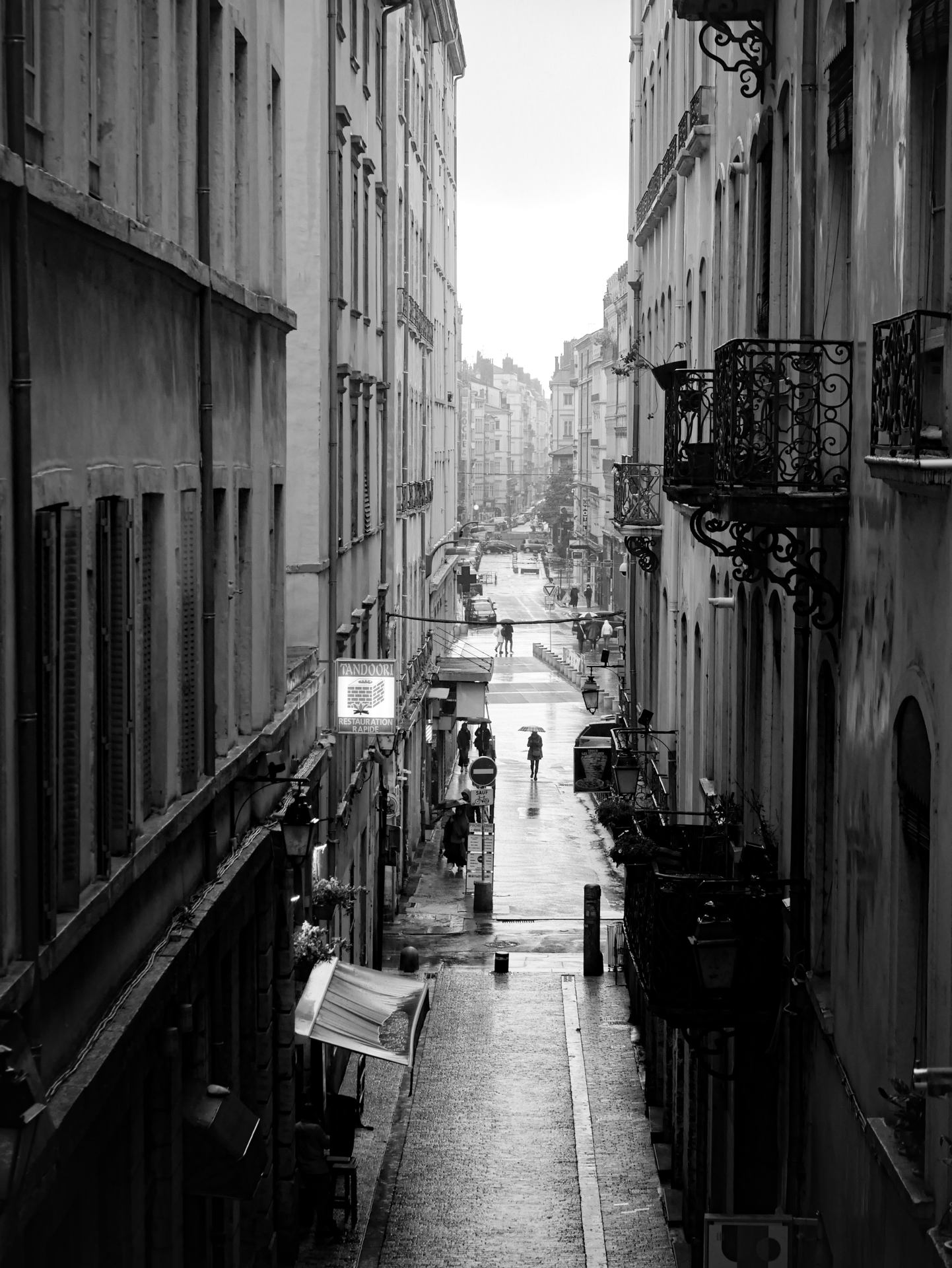 Lyon sous la pluie