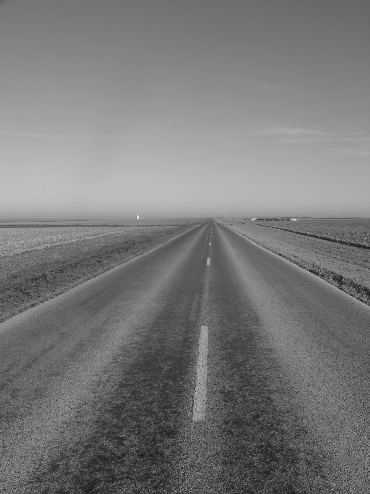 On a road