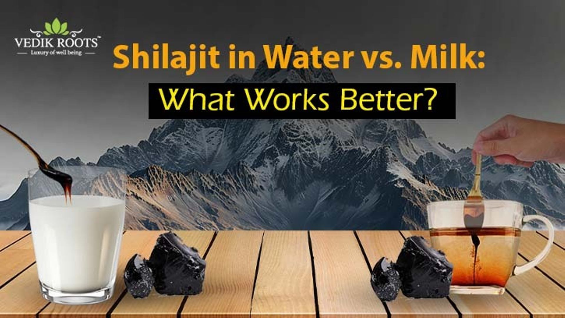 Shilajit in Water vs. Milk: What Works Better?