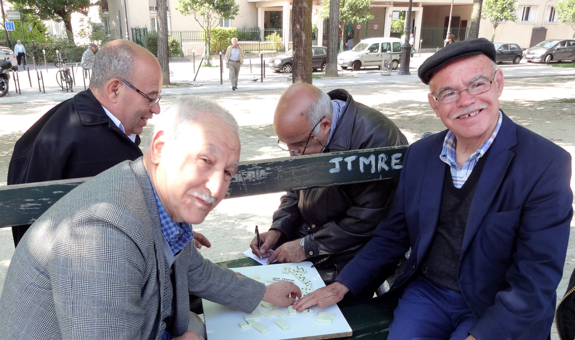 Habitués de jeux de dominos