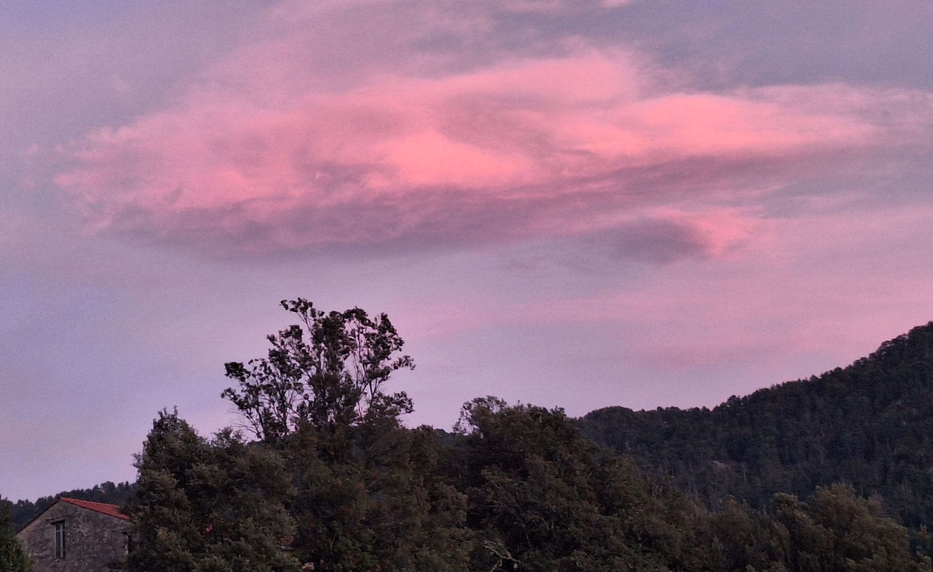 Les nuages se colorent