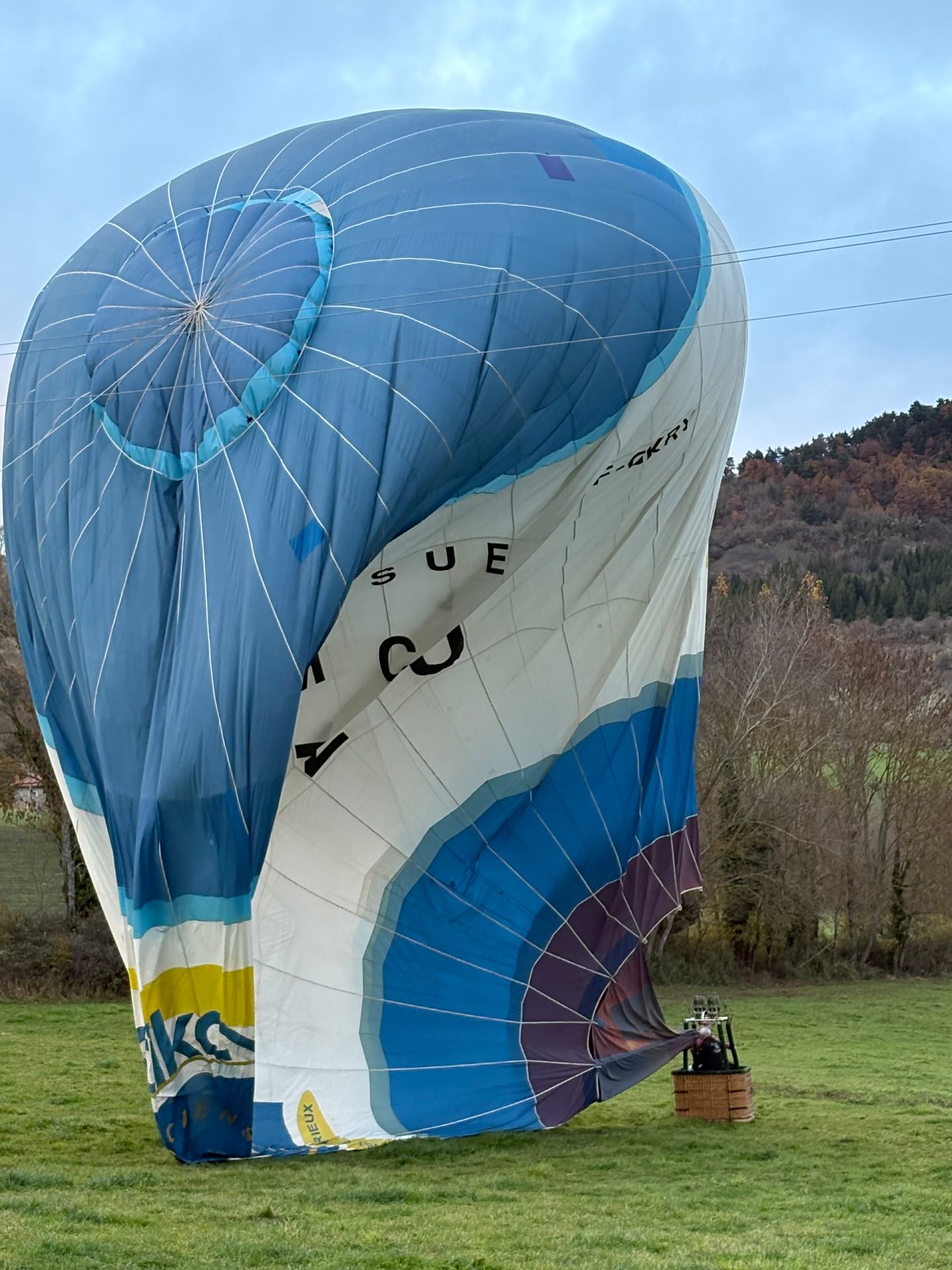 The end of the hot air balloon