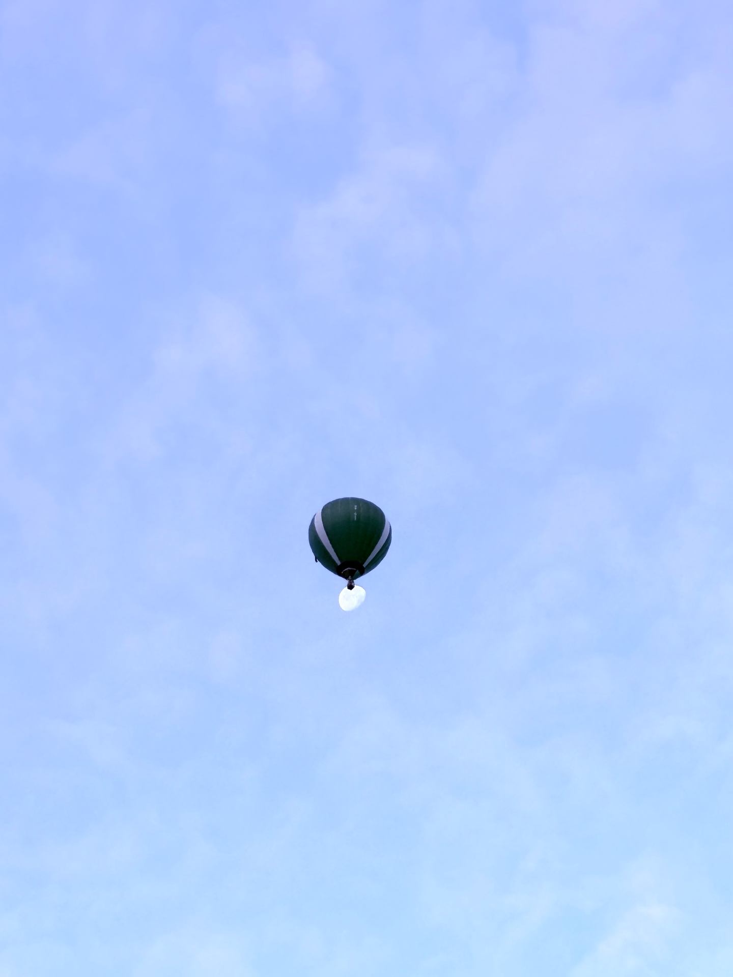 A hot air ballon on the moon